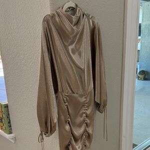 ASOS Metallic Gold Dress